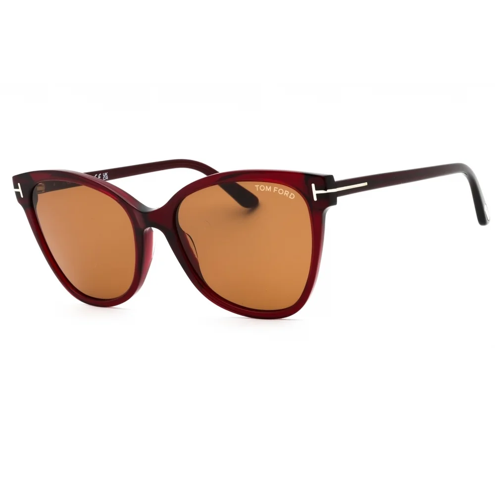 NWT Tom Ford FT0844 Red Cat Eye 58mm Sunglasses